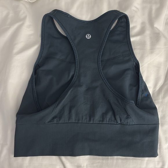 Lululemon Athletica Ebb to Train Sports Bra size 8 Iron Blue - Picture 6 of 7